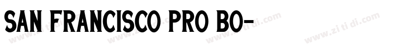 San Francisco Pro Bo字体转换 San Francisco Pro Bo字体转换